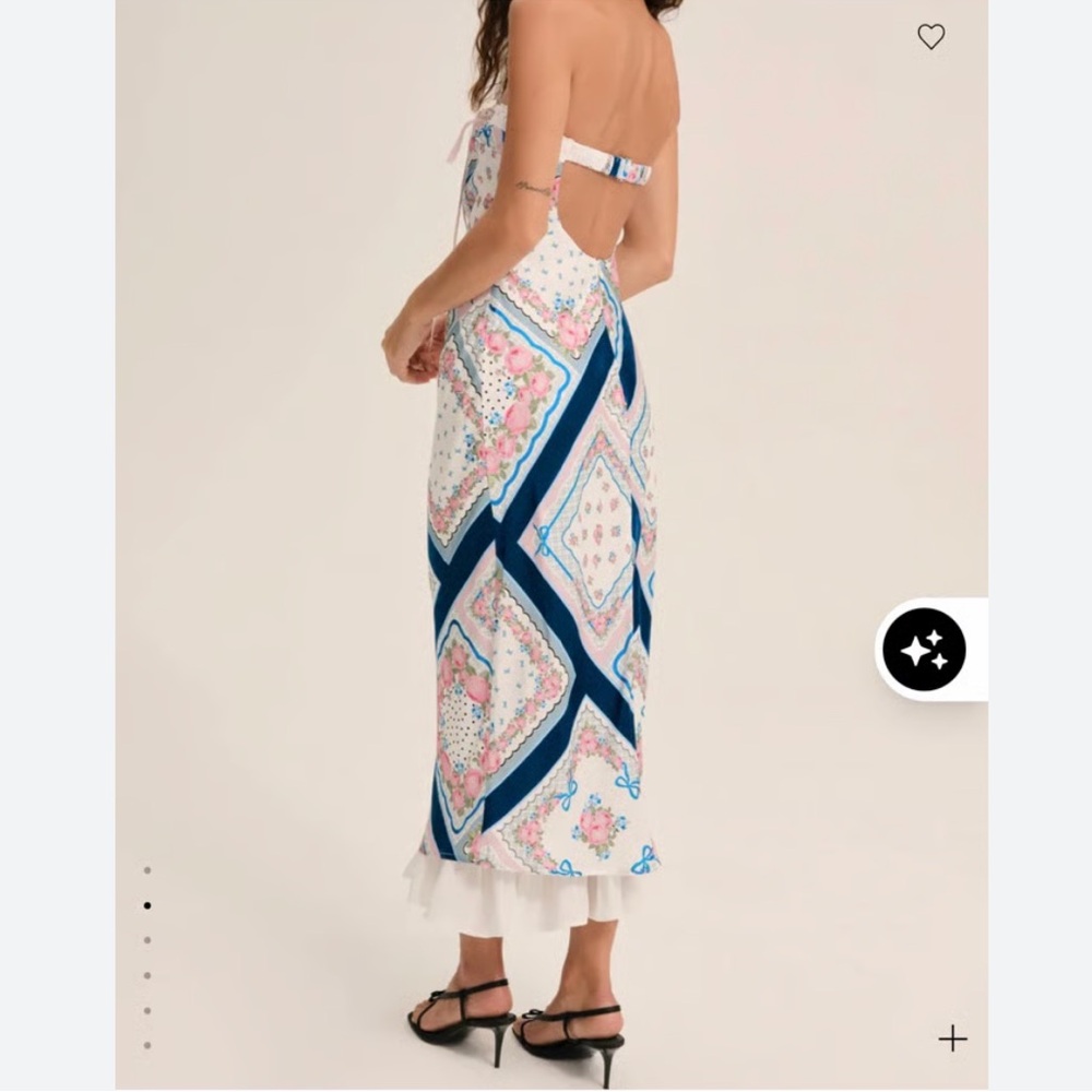 NWT Anthropology FOR LOVE & LEMONS  Daisy Mae Strapless Midi Slip Dress - Picture 7 of 10